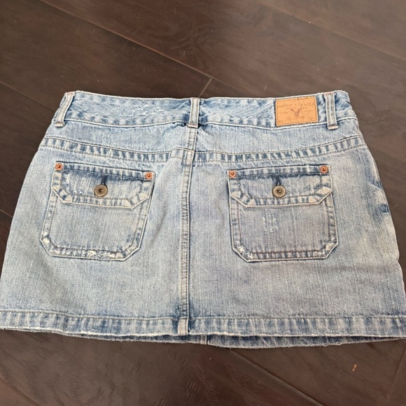 Vintage Mini Skirt denim 90s streetwear rave western 10 y2k - Picture 5 of 7